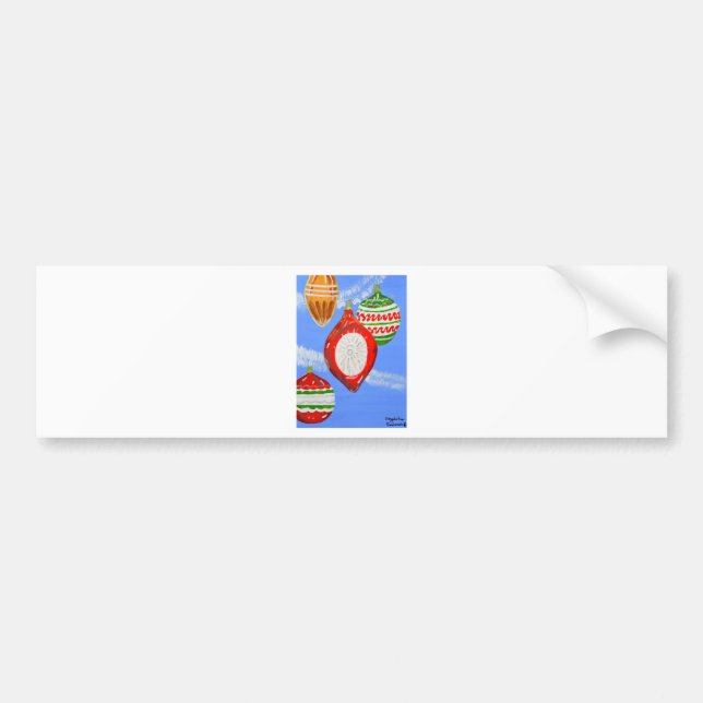 Merry Christmas Bumper Sticker (Front)