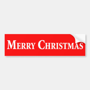 Merry Christmas Bumper Sticker