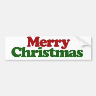 Merry Christmas Bumper Sticker