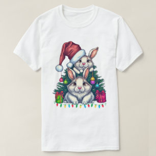 Merry Christmas Bunny Rabbit Squad T-Shirt