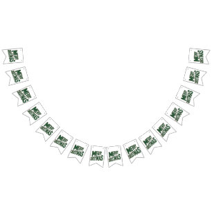 Merry Christmas Bunting Banner