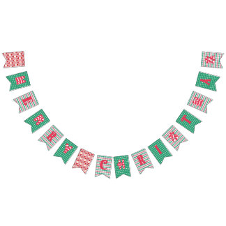 Merry Christmas Bunting Flags