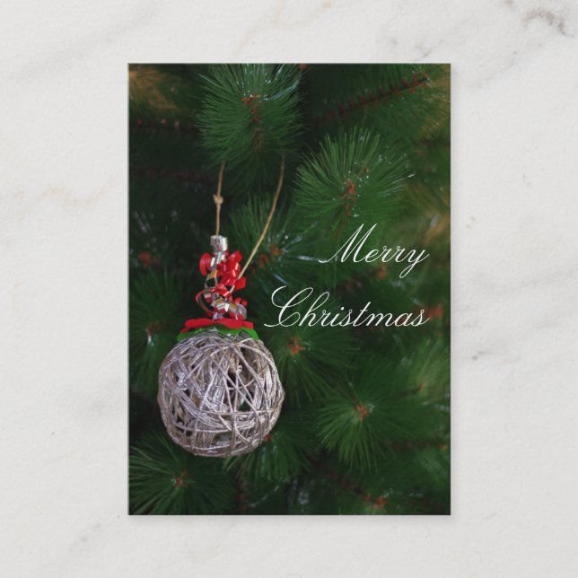 Merry Christmas Business Card (Front)