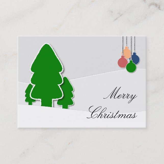 Merry Christmas Business Card (Front)