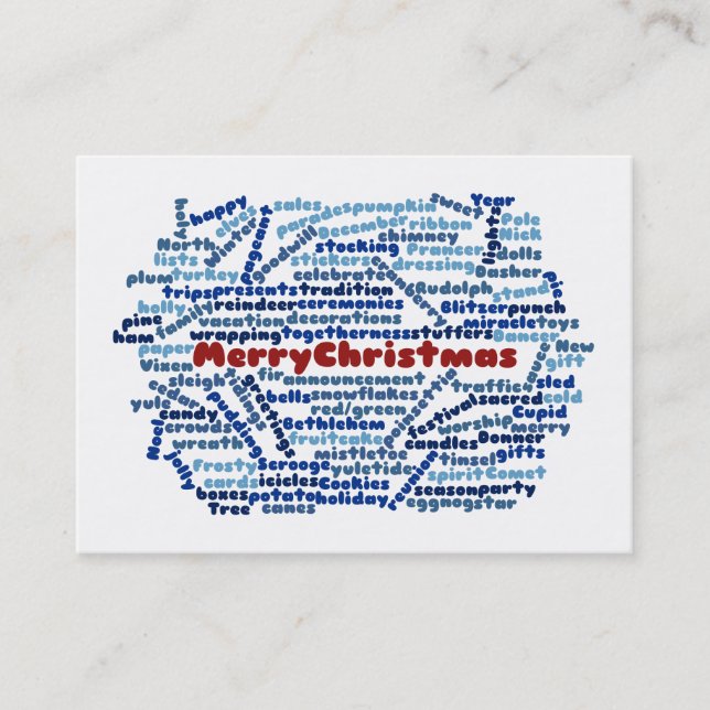 Merry Christmas Business Card (Front)