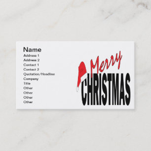 Merry Christmas Business Card