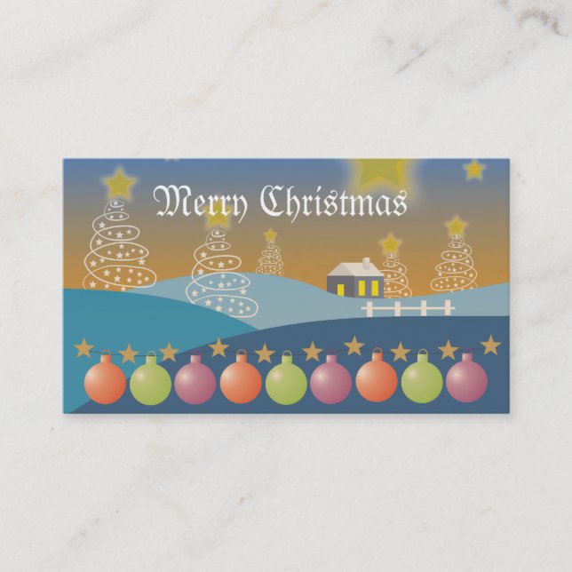 Merry Christmas Business Card (Front)