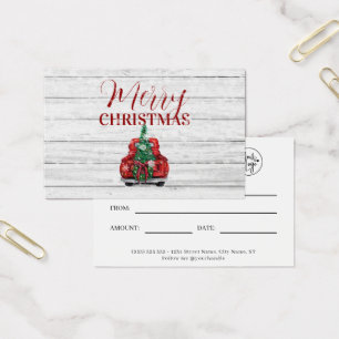 Merry Christmas Business Gift Certificate