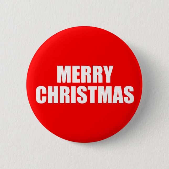 Merry Christmas Button (Front)