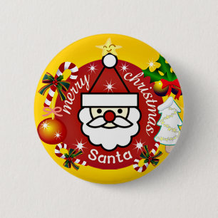 Merry Christmas_Button 6 Cm Round Badge