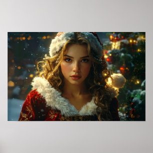 MERRY CHRISTMAS by Santa Girl Poster