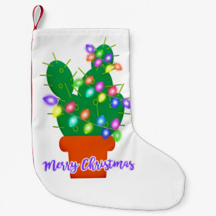merry christmas cactus small christmas stocking