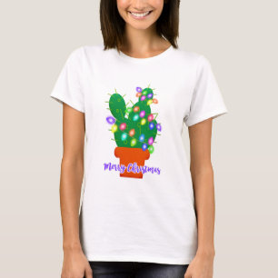 merry christmas cactus T-Shirt