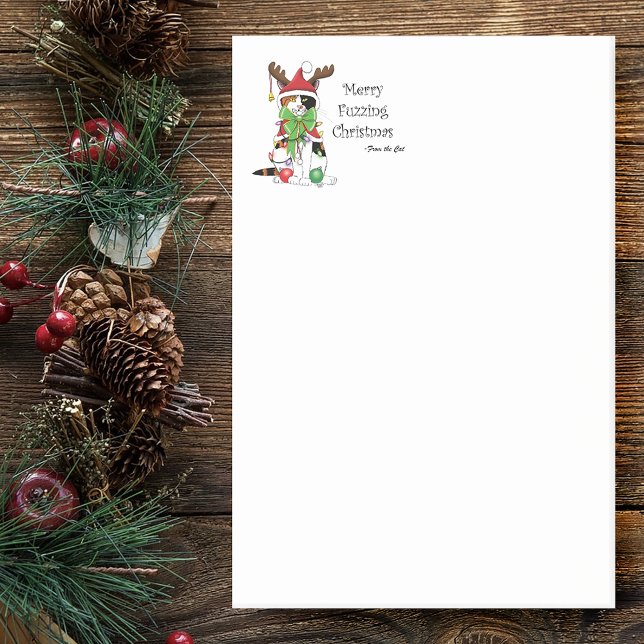 Merry Christmas Calico Cat  Post-it Notes (Creator Uploaded)