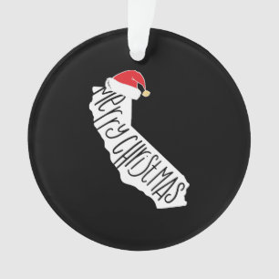 Merry Christmas California   Ornament