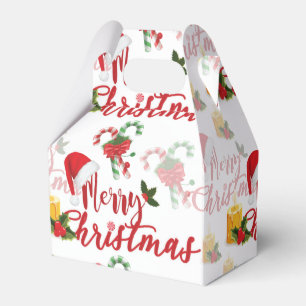 Merry Christmas Calligraphy Script Favour Box