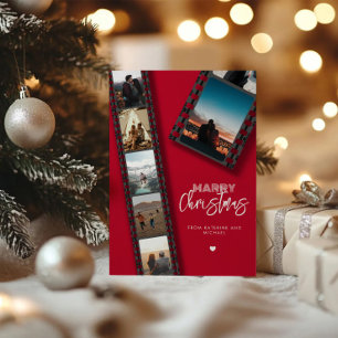 Merry Christmas Camera Roll 6 Photo Collage Holiday Card