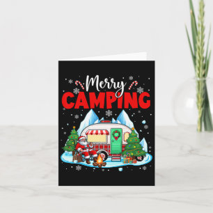 Merry Christmas Camping Santa Outside Sports Match Card