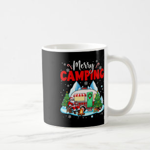 Merry Christmas Camping Santa Outside Sports Match Coffee Mug