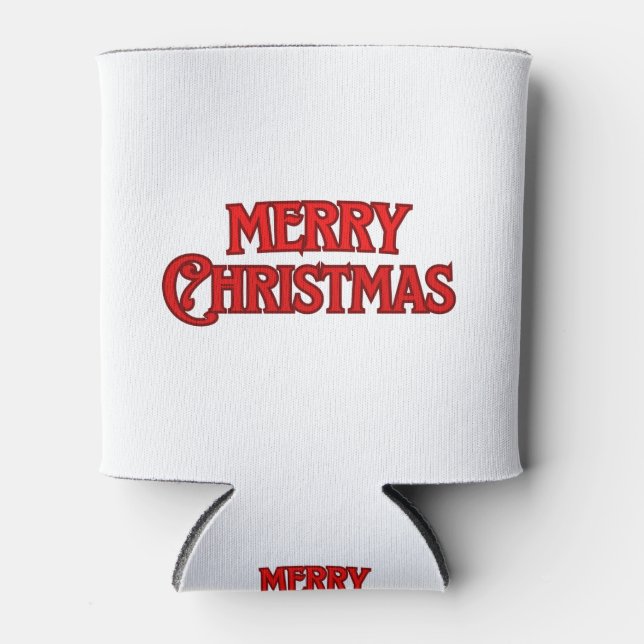 Merry Christmas Can Cooler (Front)