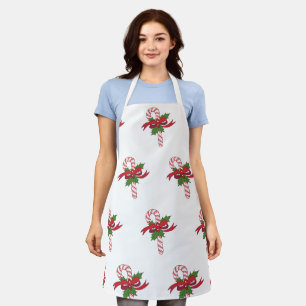 Merry Christmas Candy Cane Apron