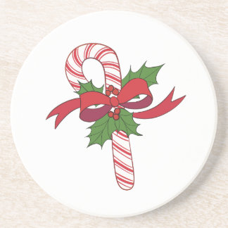 Merry Christmas Candy Cane Coaster