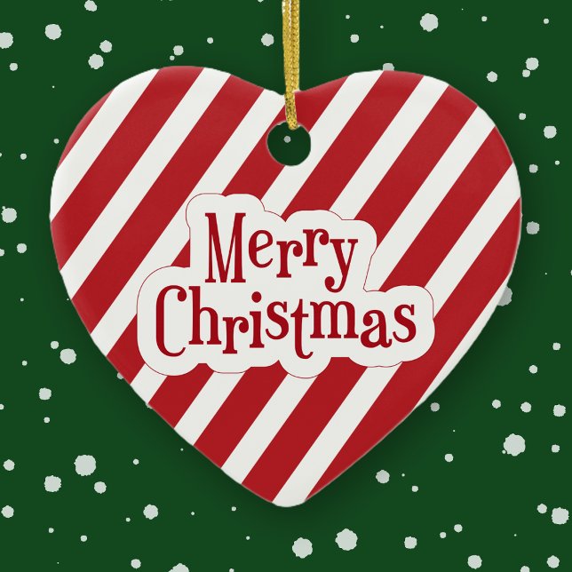 Merry Christmas, Candy Cane Ornament (Merry Christmas Ornament)