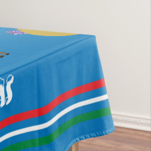 Merry Christmas Candy Canes Ornaments Trees Tablecloth