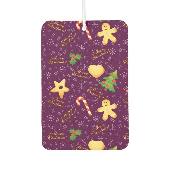 Merry Christmas Car Freshener (Front)