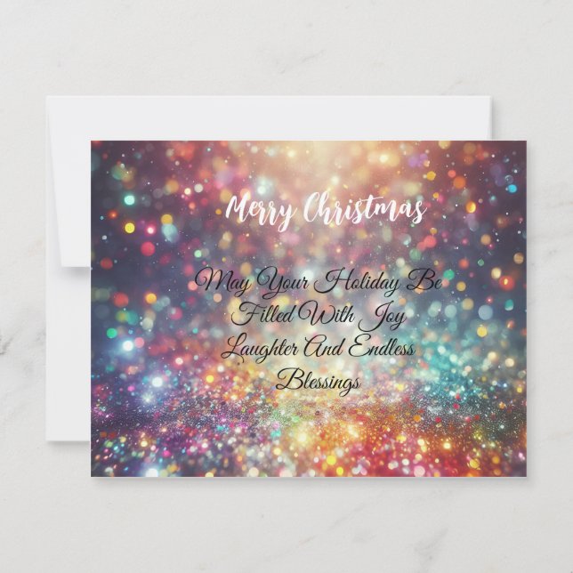 Merry Christmas Card/Greeting Card (Back)
