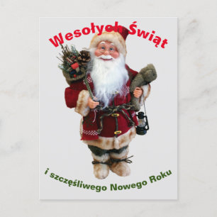 Merry Christmas Card in Polish Wesołych Świąt