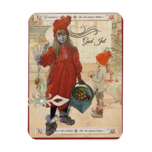 Merry Christmas Card Magnet