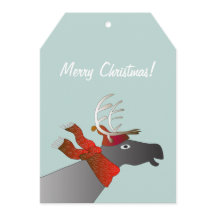 Merry Christmas Card Reindeer