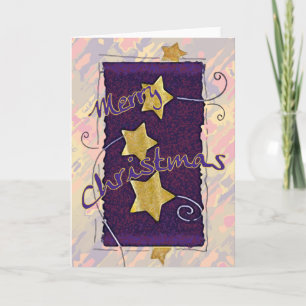 Merry Christmas Card + splatter background
