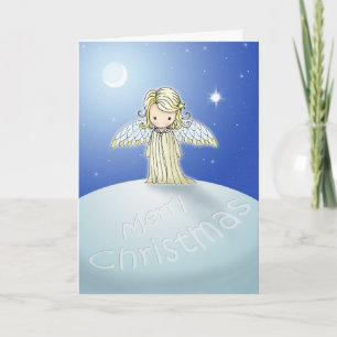 Merry Christmas Card Sweet Angel