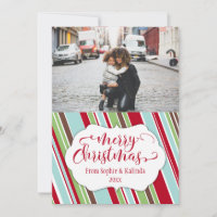 Merry Christmas Card w/ Vintage Colour Palette