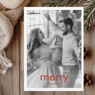 Merry Christmas Card with Family Photos