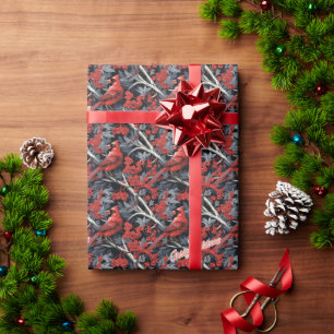 Merry Christmas Cardinal Wrapping Paper