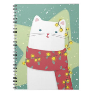 Merry Christmas: Cat Illustration Notebook