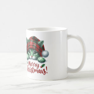 Merry Christmas Cat Mug