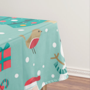 Merry Christmas Celebration Tablecloth