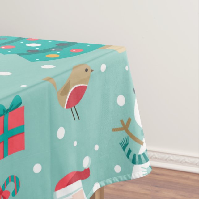 Merry Christmas Celebration Tablecloth (In Situ)