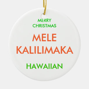 MERRY CHRISTMAS, CERAMIC ORNAMENT