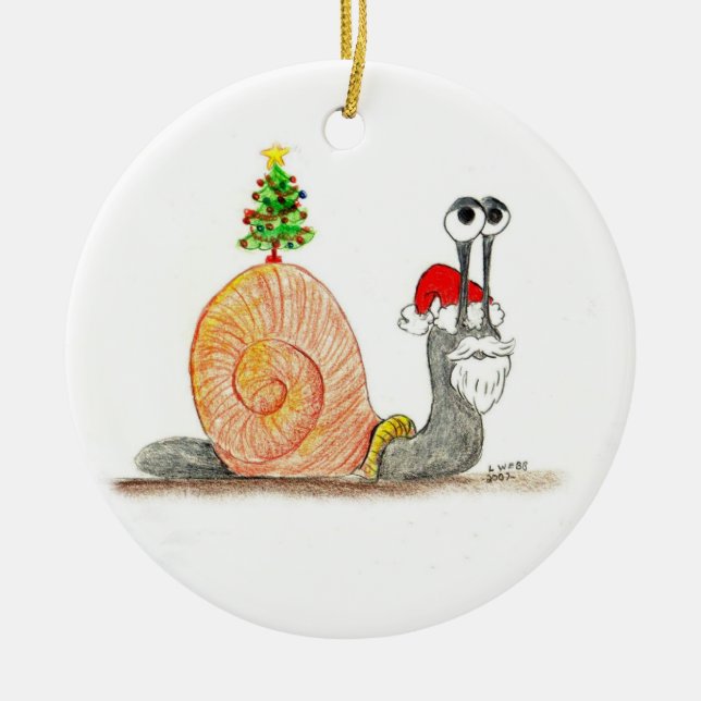 Merry Christmas Ceramic Ornament (Front)