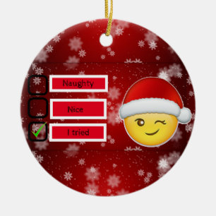 Merry Christmas Ceramic Ornament