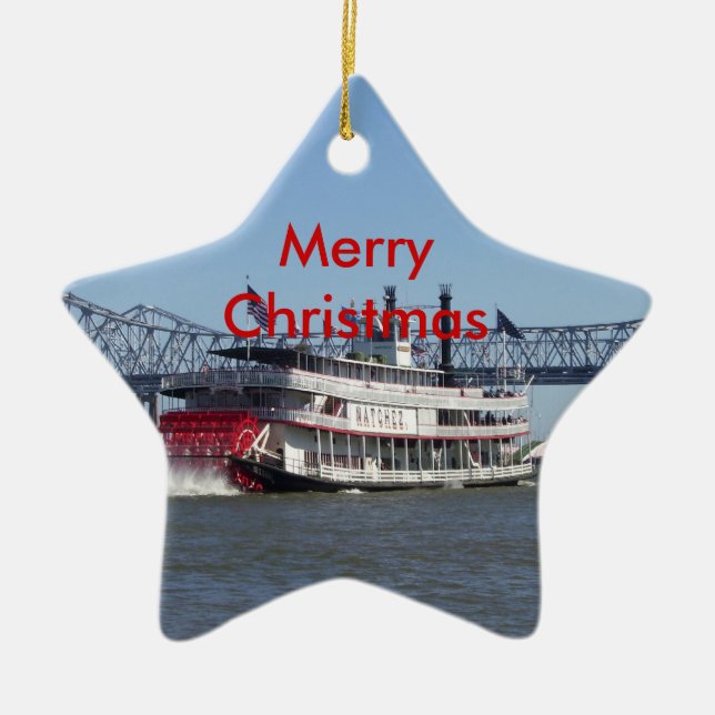Merry Christmas Ceramic Ornament (Front)