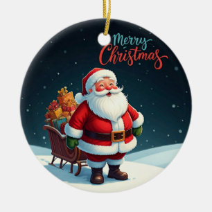 Merry Christmas  Ceramic Ornament