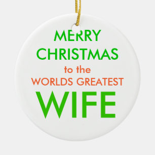 MERRY CHRISTMAS, CERAMIC ORNAMENT