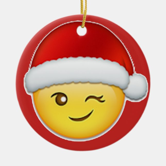 Merry Christmas Ceramic Ornament (Front)