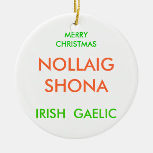 MERRY CHRISTMAS, CERAMIC ORNAMENT